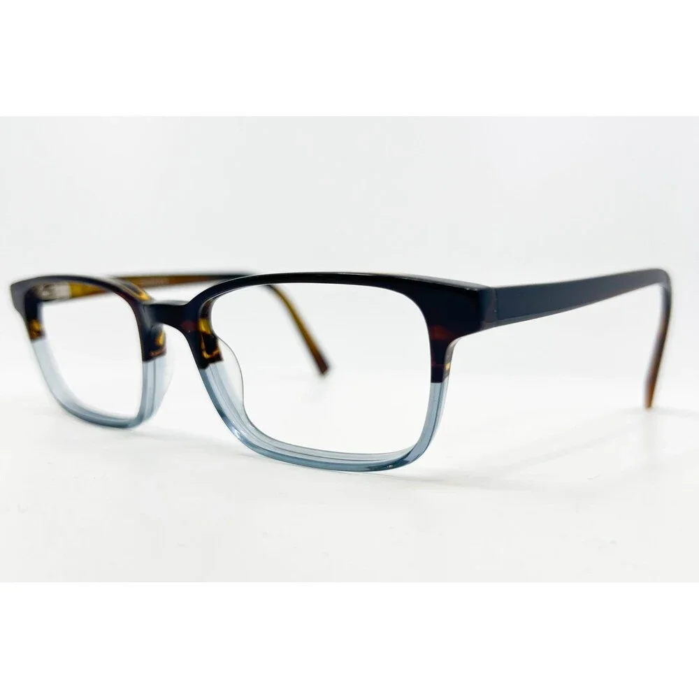 Warby Parker Crane Eyeglasses Mens Blue Tortoise Ombre 52-18-145